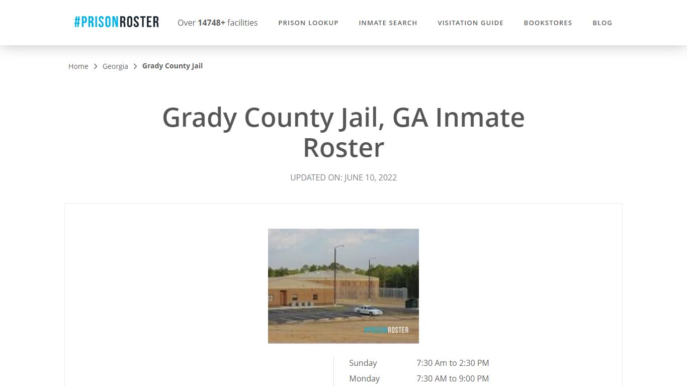 Grady County Jail, GA Inmate Roster